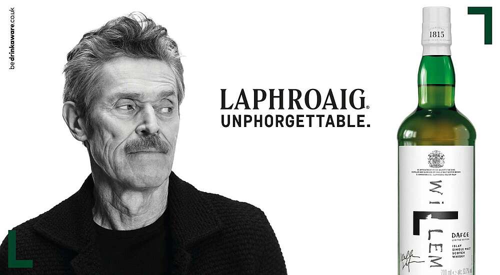 Willem Dafoe x Laphroaig: The Unmissable "Willem by Willem" Limited Edition