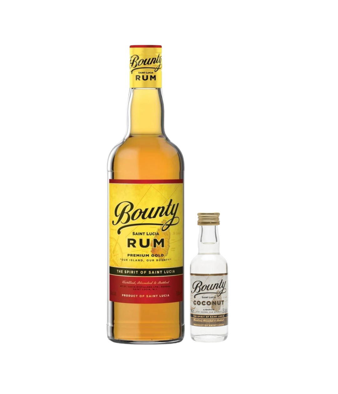 Bounty Gold Rum with Free Bounty Coconut Rum Miniature