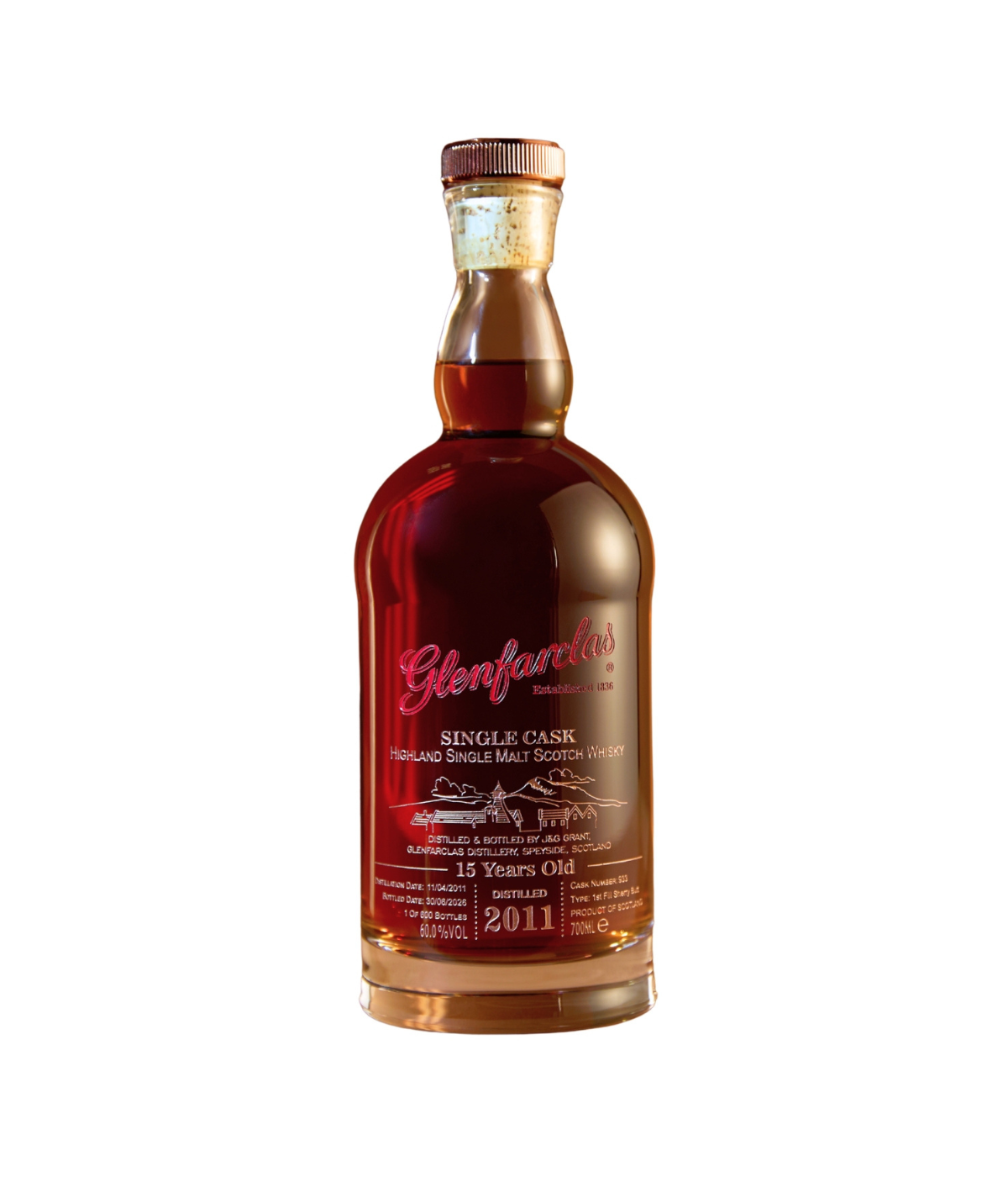 glenfarclas 15 year old 105 decanter series