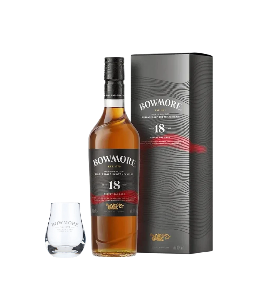 Bowmore 18 Year Old Sherry Cask with free glass worth £15