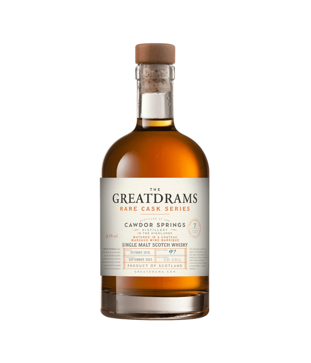 Cawdor Springs 7 Year Old 2015 20cl