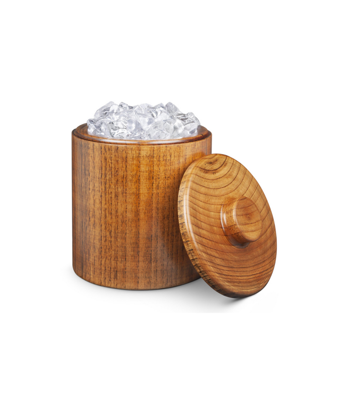Final Touch Solid Wood Ice Bucket