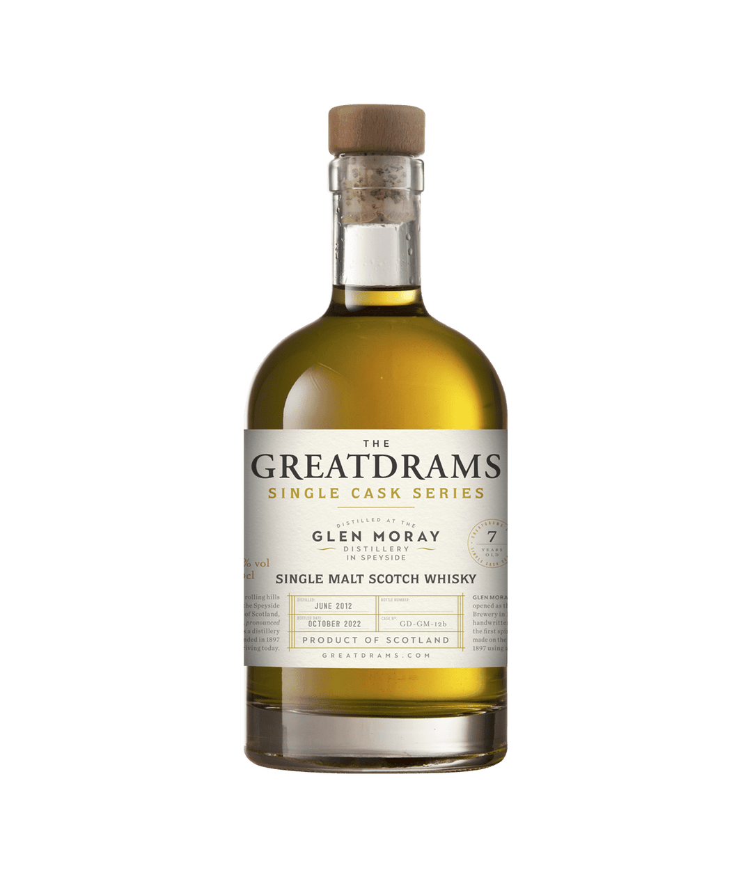Glen Moray 7 Year Old Great Drams 20cl