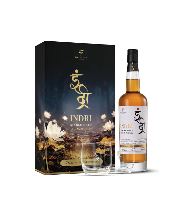Indri Trini Gift Set with glassware and box