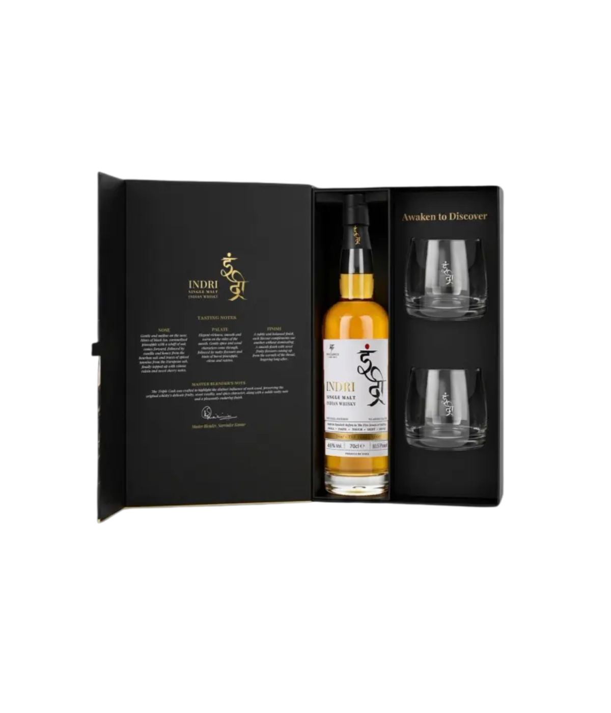Indri Trini Gift Set with glassware and box