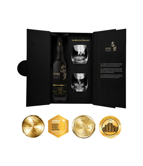 Indri Agneya Gift Set (Includes Complimentary Gift Box & Two Branded Glasses)
