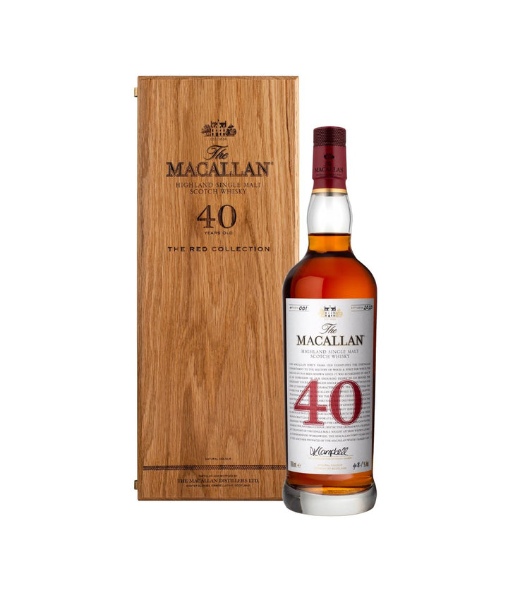 The Macallan Red Collection 40 Year Old