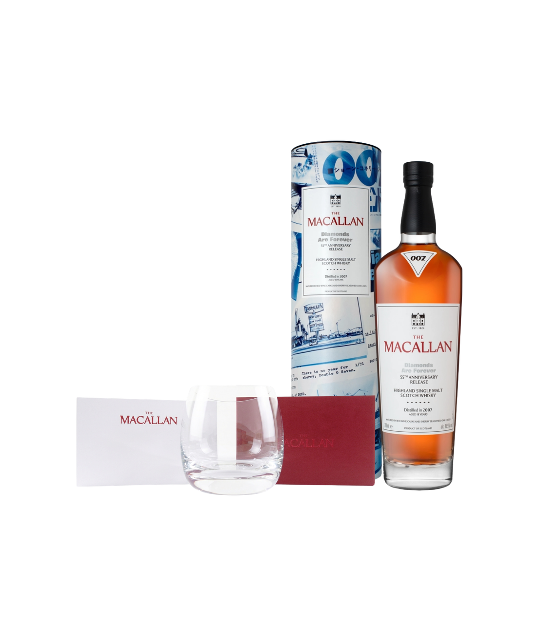 The Macallan Diamonds Are Forever 55th Anniversary Release with free glass!