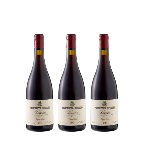 Three dark glass wine bottles with cream labels and red capsules, arranged side by side on a plain white background. The labels read 'PAPAI RYANO' and 'Leucio'.