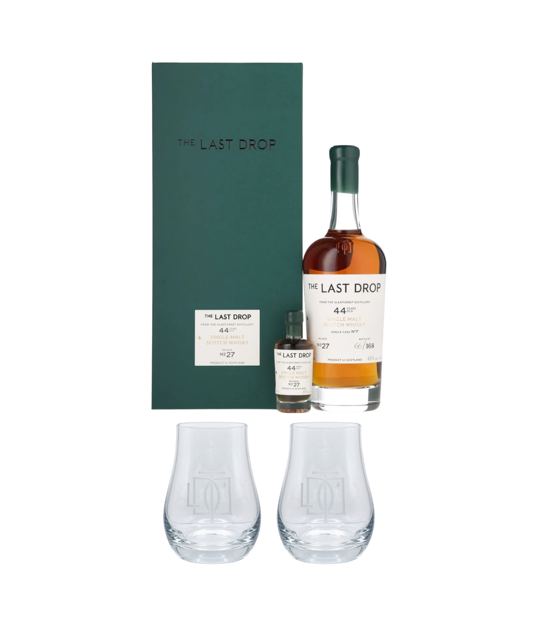 The Last Drop 1977 Glenturret with 2 free glasses worth £40