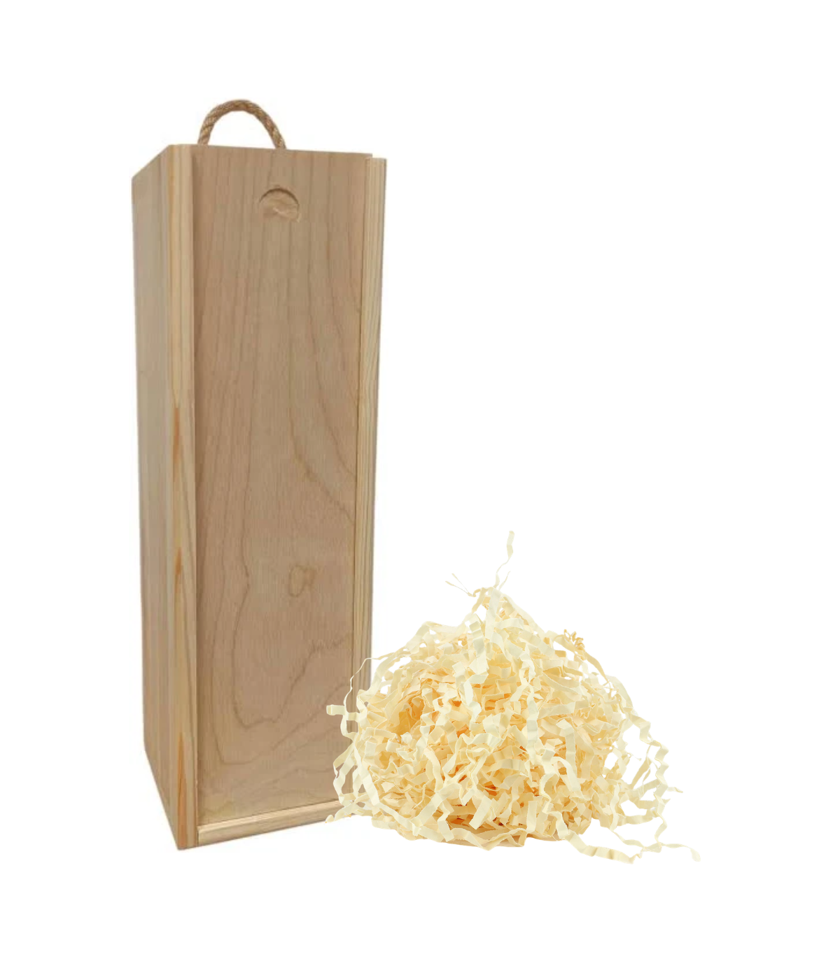 Gift box wooden with padding ideal for wine